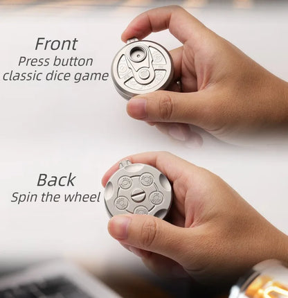 Metal EDC Fidget Toy Dice Coin Anti Anxiety Spinner Crisp Sound Metal Decompression Toy Stress Relief Hand Spinner Adults Toys