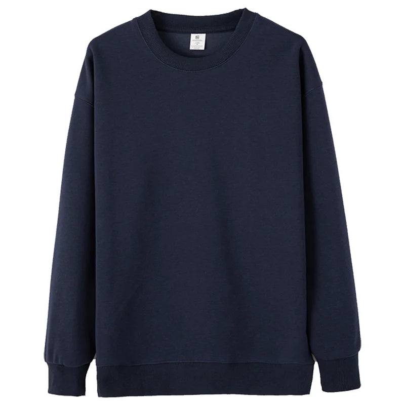 Simple Versatile Sweatshirt Custom Logo Thin Sweatshirt Embroidery Company Brand Solid Color Sweatshirt Printing Design