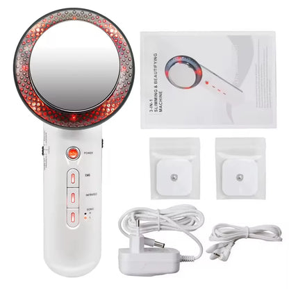 Home Use Ultrasonic Cavitation Body Slimming Massager EMS Infrared Galvanic Machine Fat Reduction Skin Firming Care Tool