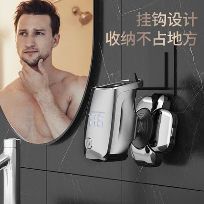 9 Head 6-in-1 Electric Shaver for Men, 4D Floating Bald Head Razor, Rechargeable Waterproof Grooming Kit with Trimmer,
