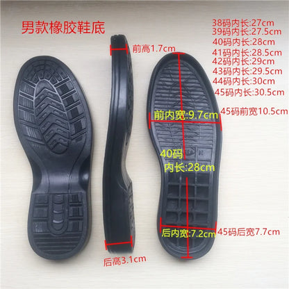 Men's Shoes High-Sole Sole Rubber Sole Cable Slots Available On-Line Hardwearing Casual Leather Sole