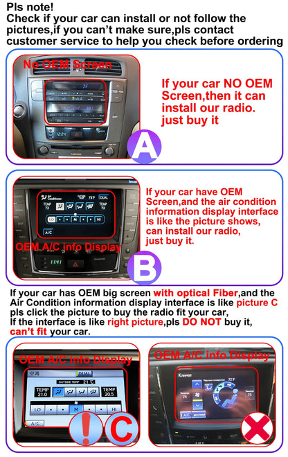 12.3" 2Din DSP Android 14 Car Radio Intelligent System For LEXUS IS200 IS220 IS250 IS300 IS350 2006 - 2012 Carplay Auto Navi HU