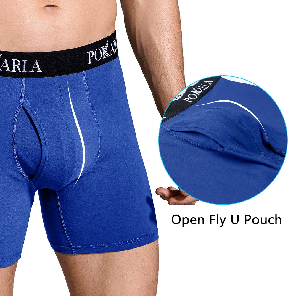 5PCS/Lot Men's Underwear Boxers Cotton Underpants Male Sexy Panties Breathable Comfortable Man Boxer Shorts U Convex Lingerie