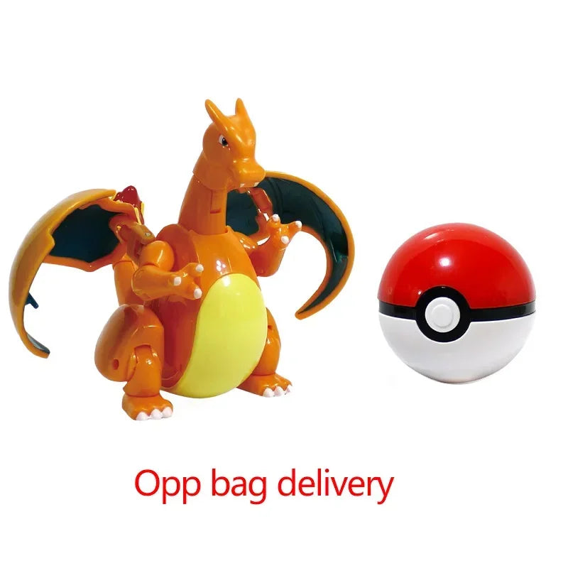 Original Pokemon Figure Ball Pokeball Eevee Blastoise Venusaur Charizard Pikachu Mewtwo Gyarados Elf Monster Toy for Child Gift