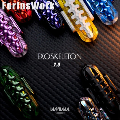 WANWU EDC EXOSKELETON 2.0 PMMA Aluminum Exoskeleton Mechanical Magnetic Sliders Accessories Stress Relief Toy