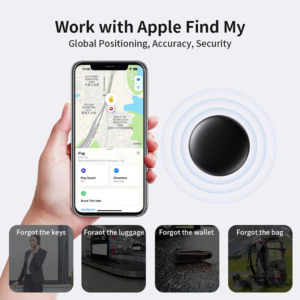 GPS Locator Pet Wallet Suitcase Car Global Positioning Tracking Elderly Kids Anti Getting Lost Finder For iPhone Find My