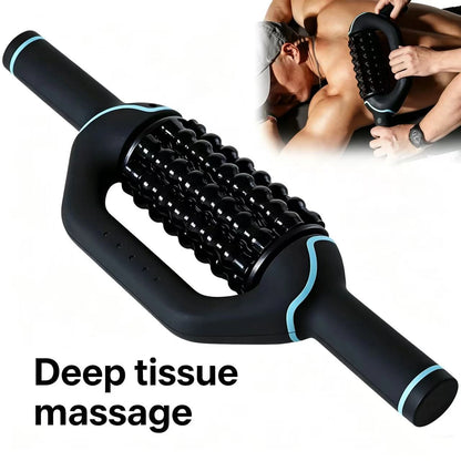 Cordless Roller Body Massage 360 Rolling Percussive Relief Muscle Relax Stress Massager Rechargeable Vibrators Fitness Shaping