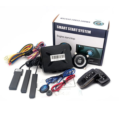 Universal Car alarm Auto remote starter Smart key Start stop button system Car accessory Engine Ignition Autostart Kit For Ford
