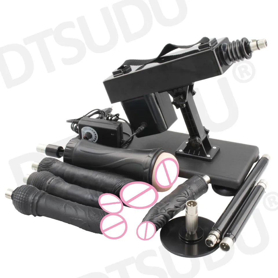 Female Sex Machine with Dildo and Masturbation Cup, Hands-Free G-Spot Clitoral Stimulation, Adult Sex Machine