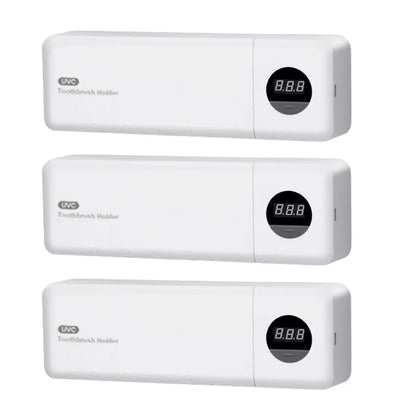 UV Toothbrush Holder Rechargeable Fast Drying Toothbrush Sterilizer With LED Display Wall-mounted Automatic Toothbrush Holders