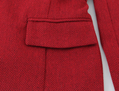 European and American style 2026 spring new women's clothing irregular belt buckle herringbone diagonal suit skirt set