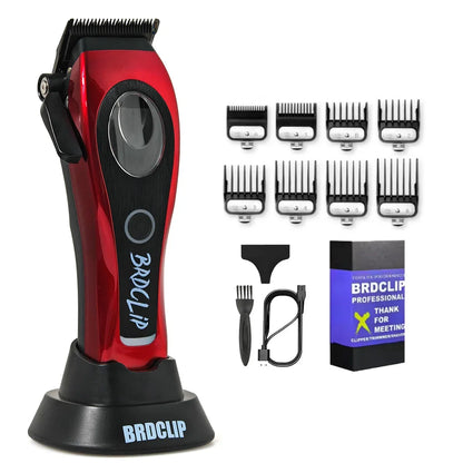 New Professional BRDCLIP M3C 8800RPM High Motor Hair Clipper DLC Blade Barber with Base 4500mAh Hair Cutting Machine Men Trimmer