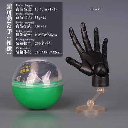 New 1/2 Palm Mini Articulated Action Figure - Anime Character Base Model with Movable Joints - Gashapon Artist Reference Tool