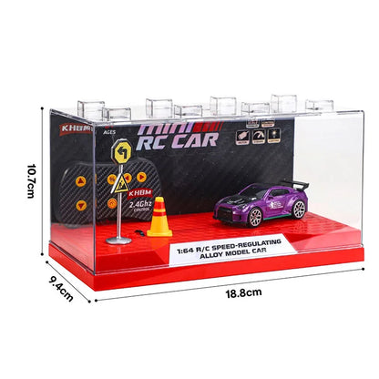 2026 Upgraded RC Car 1:64 Mini Alloy RC Drift Car Easy to Carry, 60mins Life.  Exquisite Gift Box An Ideal Toy Gift for Children