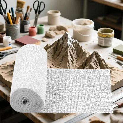 Plaster Gauze Cloth Roll White Strip for Art Craft Modeling Sculpture Mask Making Landscape Scenery DIY