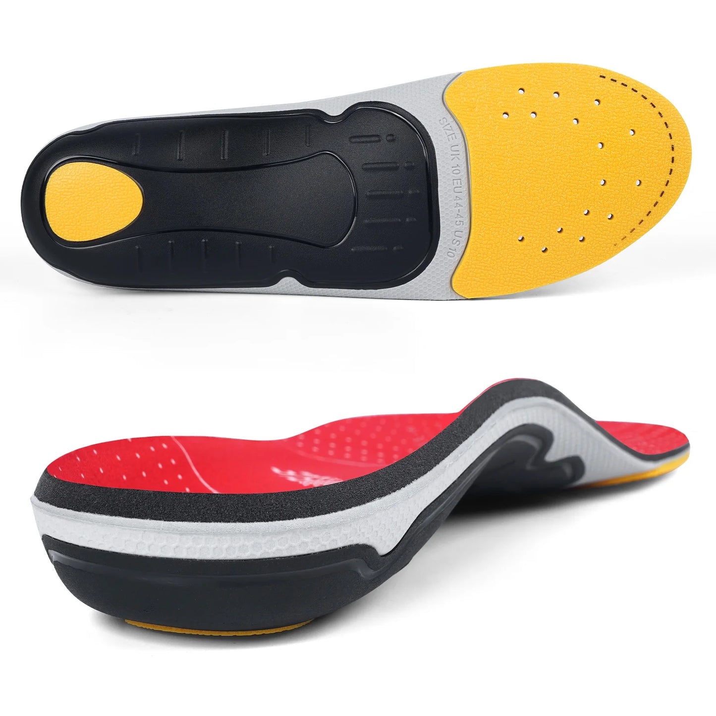 Flat Feet Template Arch Support Orthopedic Insoles,Men Women Plantar Fasciitis Heel Pain Orthotics Insoles Sneakers Shoe Inserts