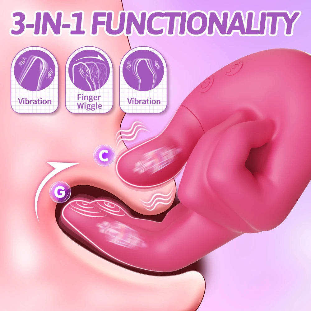 Heating Vibrators Wiggle Finger Vibrator for Women Sex Toys G-Spot Vagina Vibrator Female Masturbator Clitoris Clit Stimulator