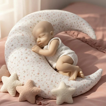 33CM Open Mount Reborn Dolls Unpainted Loulou Full Body Soft Solid Silicone Reborn Doll Reborn De Silicona Cuerpo Entero