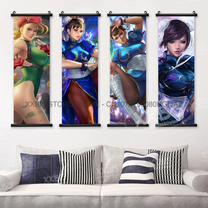 Fighting Game Street Fighter Home Decoration Hanging Painting Gouken Figures Wall Artwork Scrolls Picture Canvas Print Poster