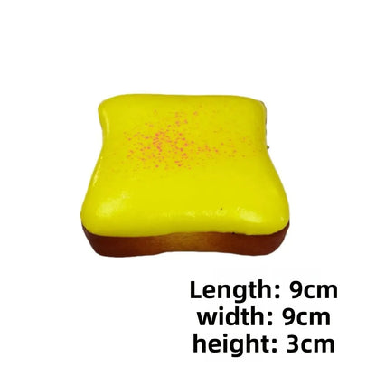 Dumpling Squishy Bread Squeeze Fidget Toy Soft Simulated Toast Stress Relief Decompression Slow Rebound Sensory Toy for Adults