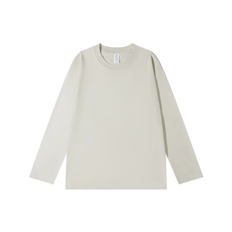 Spring Summer Tops T-shirt Women Solid Cotton Long Sleeve Bottoming Shirt Casual Korean Top Tees Harajuku Loose Basic Tshirt