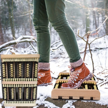 Boot Scraper Brush – Flat Door Scrubber Mat All Weather Shoes & Boots Cleaner, Removes Snow,  Mud Boot Scraper Door Mat Outdoor