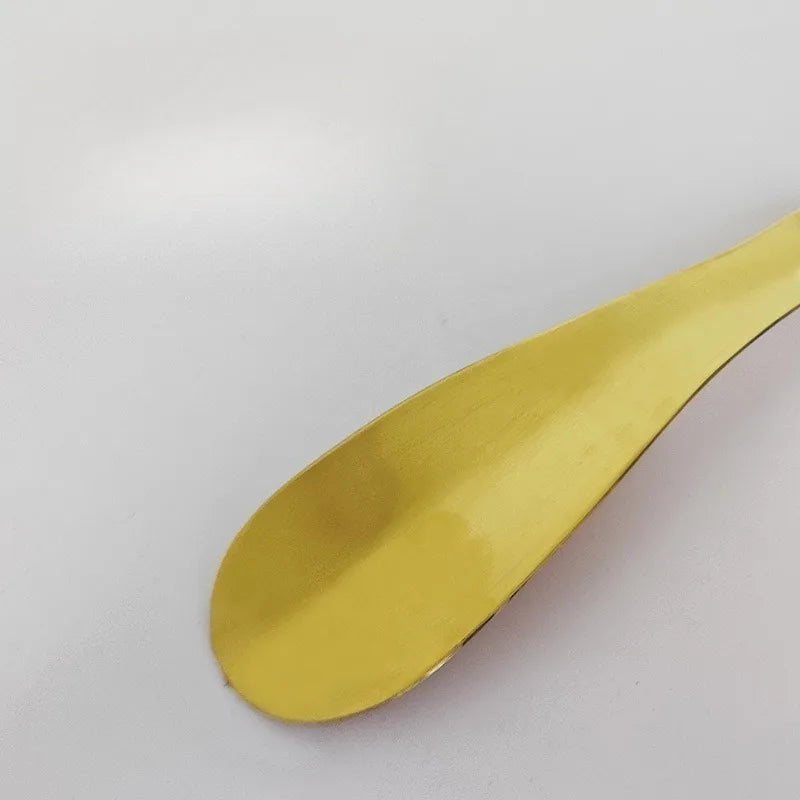 Pure Copper Straight-handle Hanging Comfortable Shoehorn Portable for Home Use Metal Smooth Durable and Sturdy Shoehorn