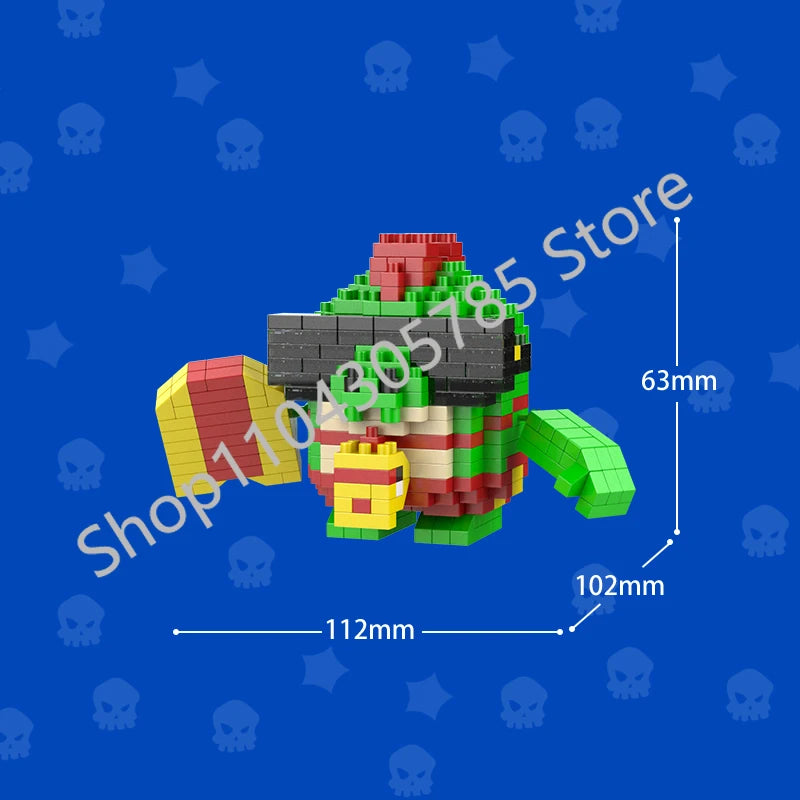 Mini Anime Brawl Stars Figures Pack Fashion Original Decorations Cartoon Heroes Model Dolls Boys Christmas Gifts Collectible
