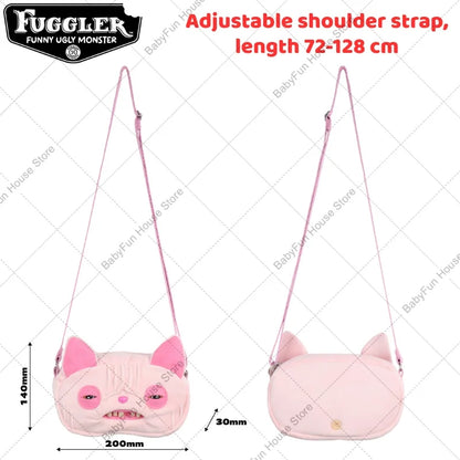 Original Fuggler Funny Ugly Teeth Monster Plush Toys Shoulder Bag Wide Eyed Weirdo Sphynx Cat Sir Belch Peluche Dolls Crossbags