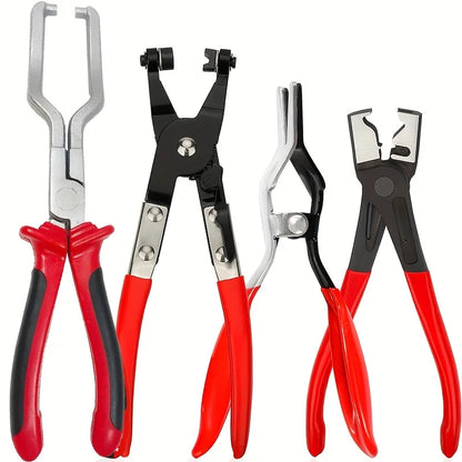 Professional Hose Clamp Pliers- Fuel Line Disconnection and Removal Tool Kit for Auto Repair