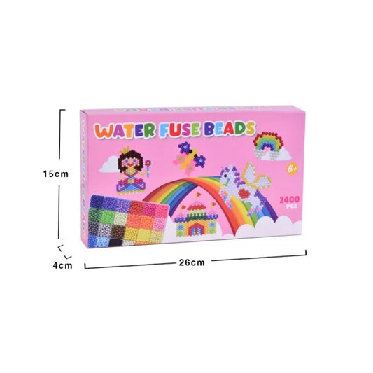DIY Water Fuse Beads Kit, Magic Spray Beads Set for Kids, Educational Craft Toy with Accessories
