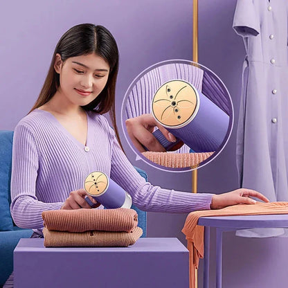 2026 New Handheld Steam Iron Foldable Garment Steamer Hanging Ironing Home Travel Clothes Ironing Machine with Hair Ball Brush
