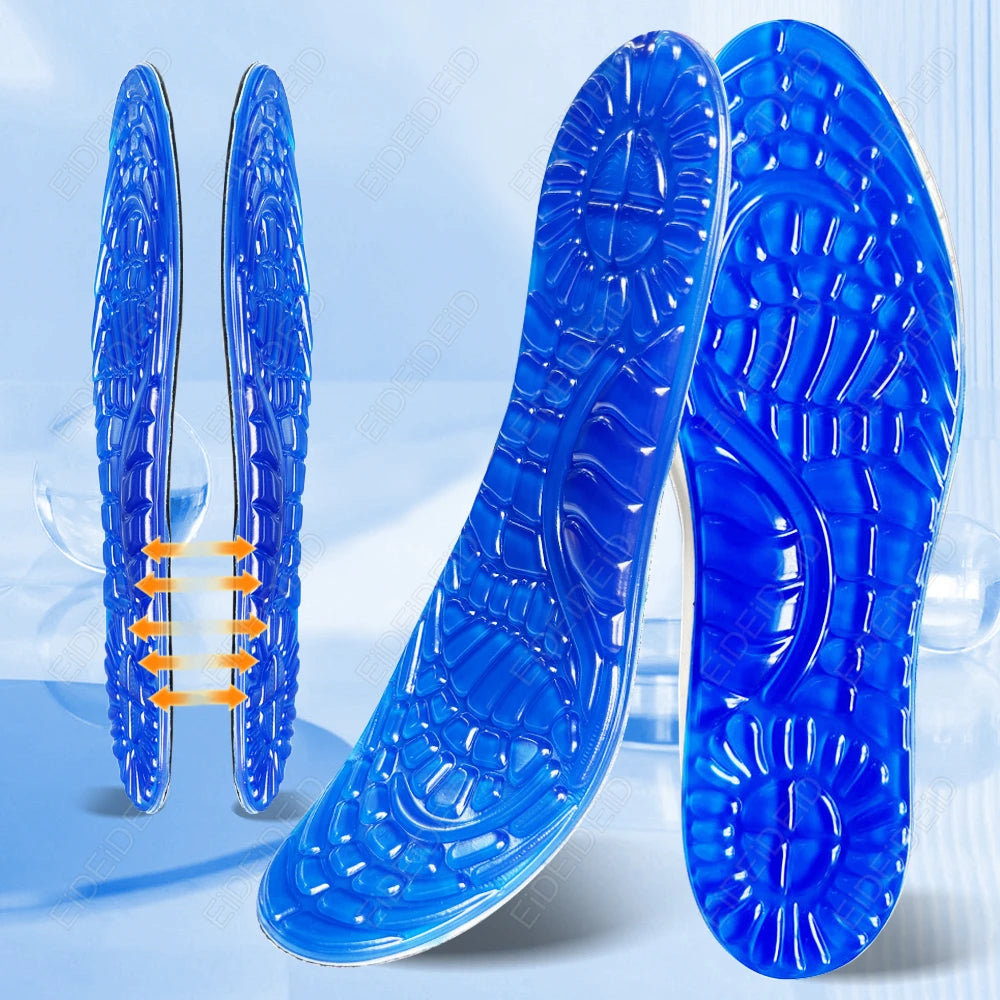 Gel Insole Silicone Orthopedic Insoles for Man Women Anti-Shock Shoe Inserts Arch Support Flat Foot Cushion Insoles for Feet