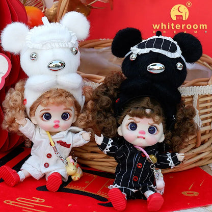 Trendy Toy Doll OB11 Lion Dance Doll Chinese Style Girl Doll Clothes Set for Chinese New Year  Spring Festival Gift Festival BJD