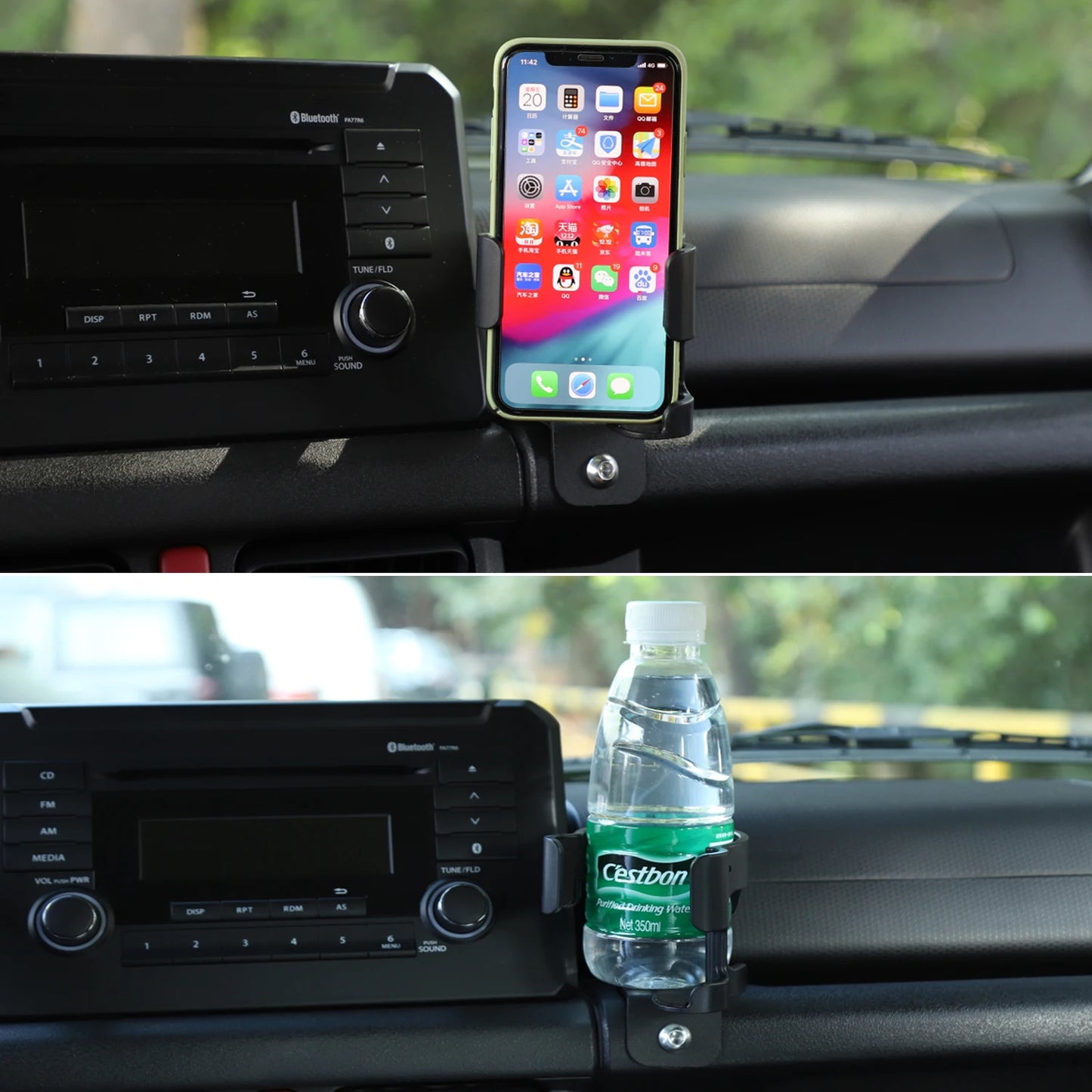 Car Co-pilot Handle Expansion Storage Box Multi-Function Cup Phone Holder Stand for Suzuki Jimny JB64 JB74 2019-2025 Accessories