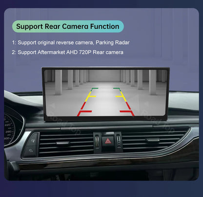 Road Top 12.3" Linux Screen For Audi A6 C6 A7 C7 2011-2018 with Wireless CarPlay Android Auto Airplay Car Radio Player