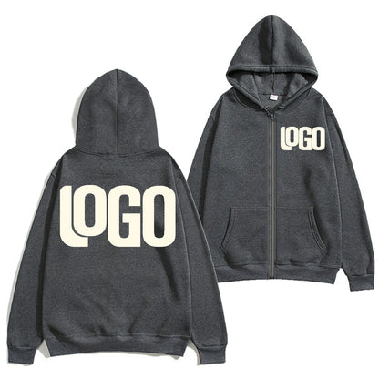 Zipper Hooded Cardigan Sweatshirt Jacket, New Fashion, Anytime, Anywhere Design Brand Logo/Custom Image Replication