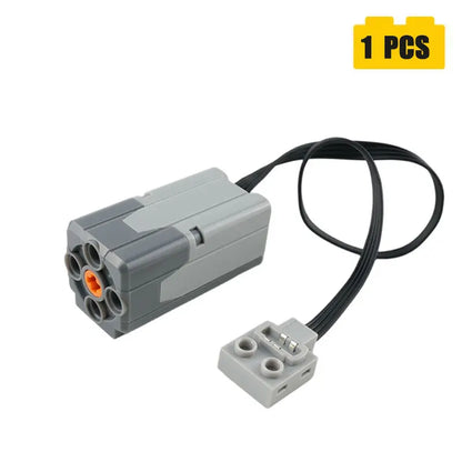 Enhanced M/XL Motor Technical Power Functions Building Blocks MOC Car Modification Parts High Speed Electric Engine Bricks Toys