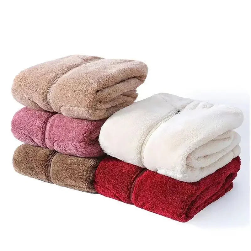 Rocker Fleece Sweatshirt Women Hooded Coral Fleece Jacket Autumn Winter Coat Warm Long Sleeve Zipper Sportswear Casual Loose