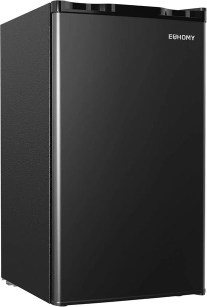 3.2 Cu.Ft Mini Fridge with Freezer, Single Door Compact Refrigerator, Adjustable Thermostat, Mini