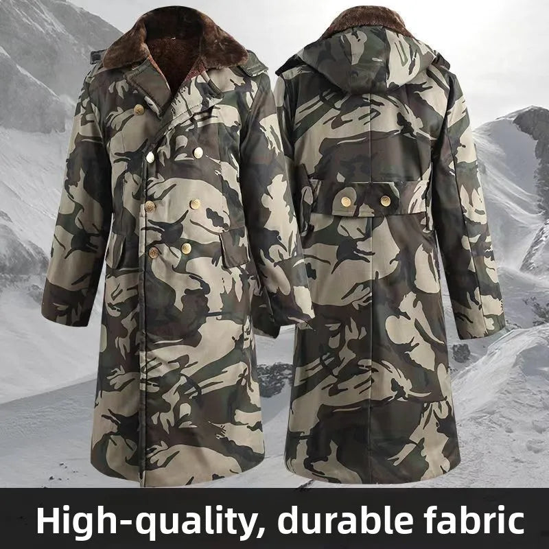 Thickened Cotton Jacket Removable Inner Vest Long Windproof Northeast Cold Storage Night Reflective Work Cotton Clothes