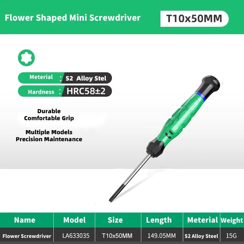 LAOA 1pcs precision screwdriver SL1.0-4.0 screwdriver phillips mini screwdriver phillips screwdriver plum blossom T5-T20