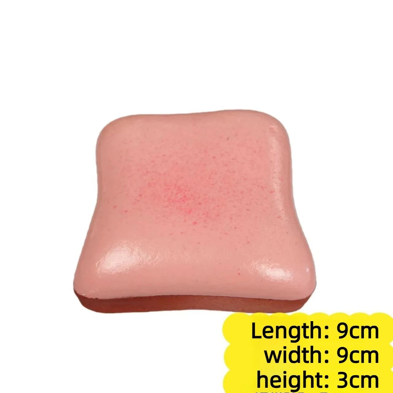 Dumpling Squishy Bread Squeeze Fidget Toy Soft Simulated Toast Stress Relief Decompression Slow Rebound Sensory Toy for Adults