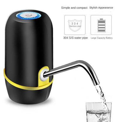 Mini Electric Water Gallon Pump Dispenser For Bottles Carboy Garrafon 4.5-19L 20 Liters Camping Extractor USB Adapter Tap