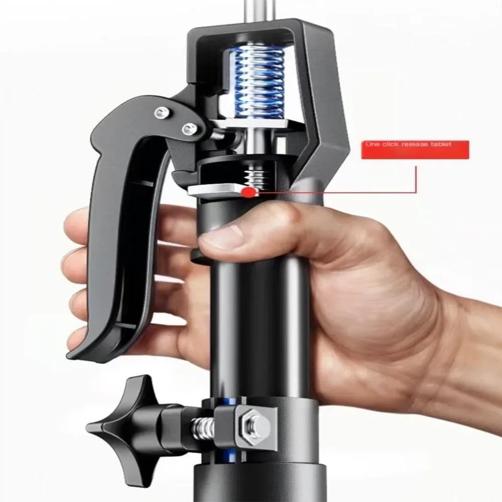 New 2Pcs Labor-Saving Telescopic Steel Support Rod Cabinet Jack Drywall Construction Tool Extensible Non-slip Hand Lifting Jack
