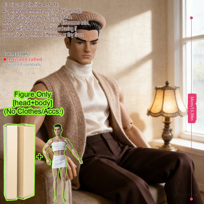 BJD MJD 1/6 Realistic Supermodel Doll 12.6 Inch Ball Jointed Articulated Posable Collectible NoClothes