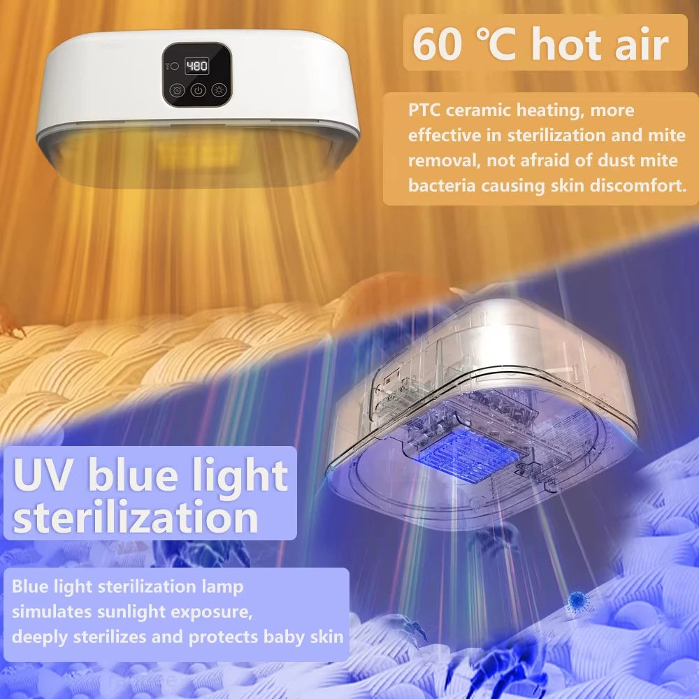 Portable Clothing Dryer Electric Portable Clothes Dryer UV Sterilization Folding Travel Clothing Dryer Foldable Laundry Dryer