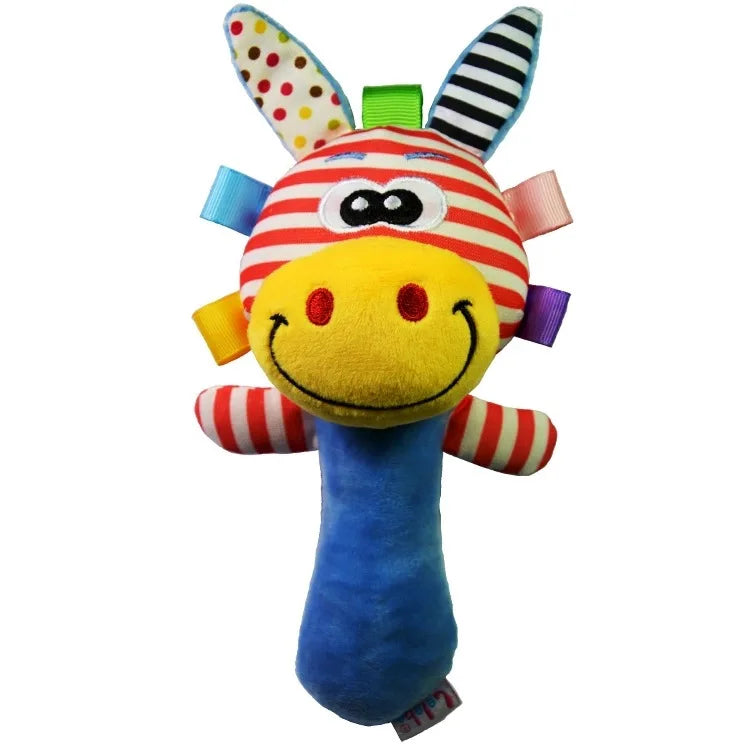 Rattles for Baby Toys 0 12 Months Soft Cloth Rattle Ball with Bell Teether Babies Grasp Training Educational Toys for Newborns