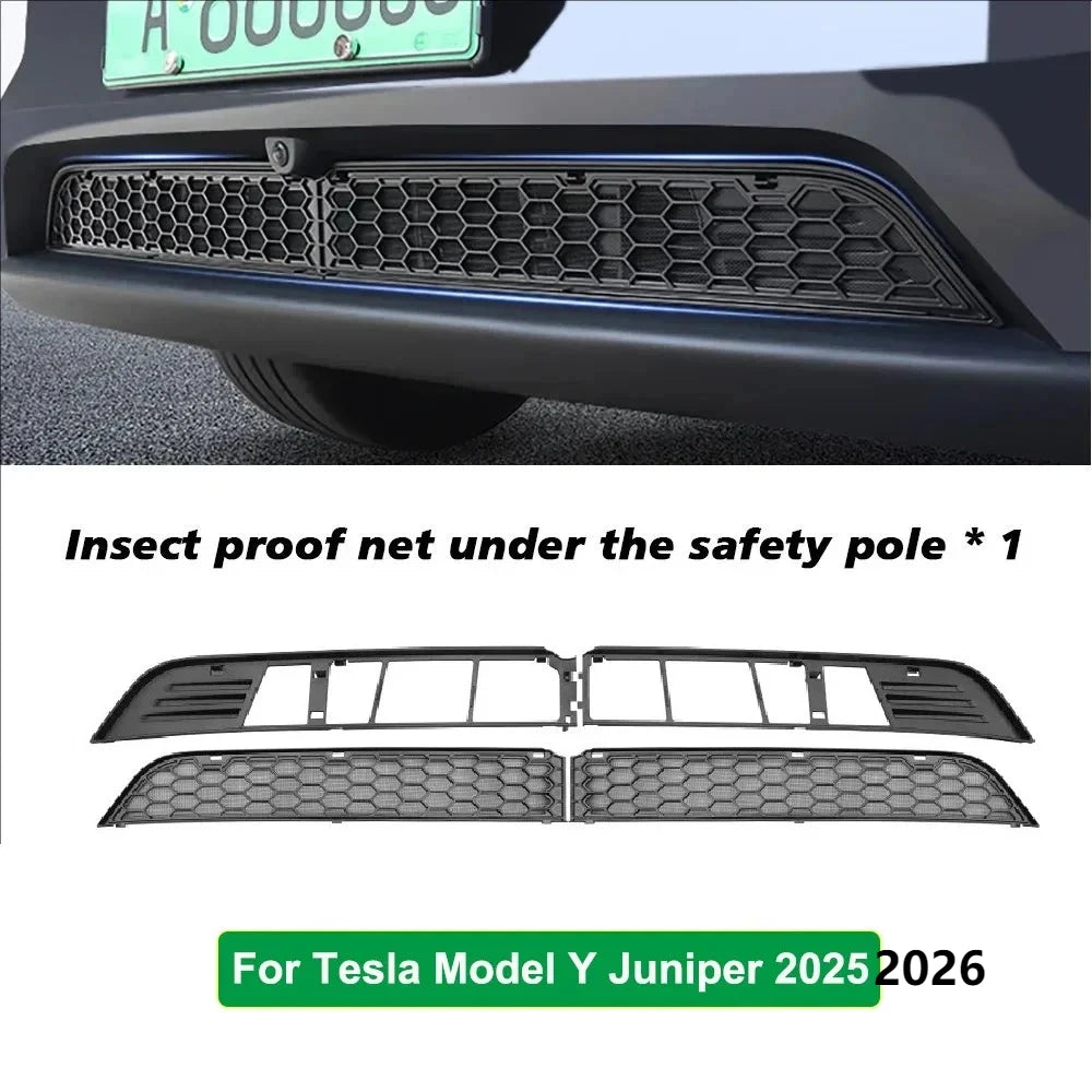 For Tesla Model Y Juniper 2025 2026 Inner Vent Grille Front Lower Bumper Anti Insect Net YL Mesh Air Inlet Anti Dust Proof Cover