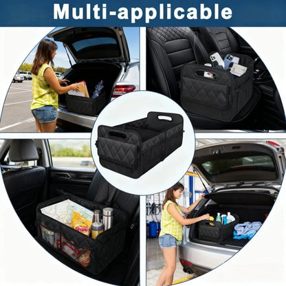 Car Trunk Organizer For Suv Waterproof Polyester Auto Storage Organizer With 6 Pockets Car Accessories Interior
